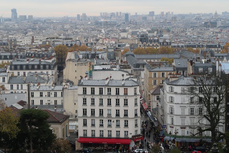 Vue du Moulin Rouge depuis Montmartre